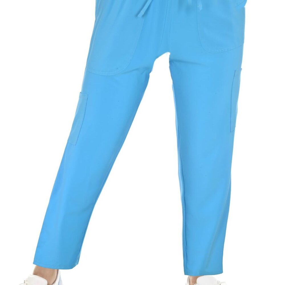 JEFFRICO Scrubs For Women Straight Leg Cargo Pants Lightweight Slim Stretch